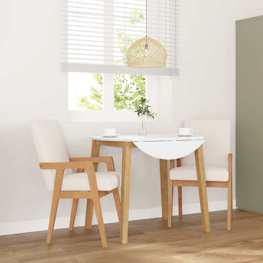 Cadeiras de jantar com almofadões 2 pcs madeira maciça