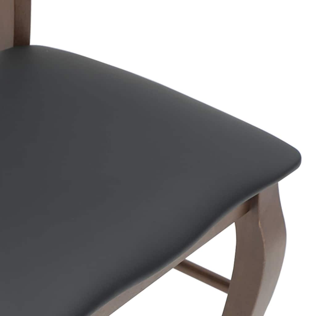 Cadeiras de jantar com almofadões 2 pcs madeira maciça castanho