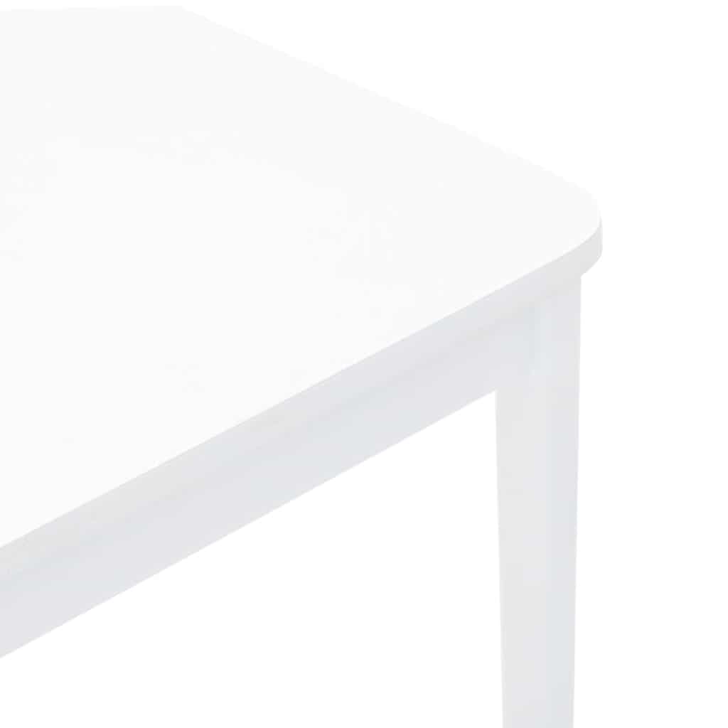 Cadeiras de jantar 2 pcs madeira de seringueira maciça branco