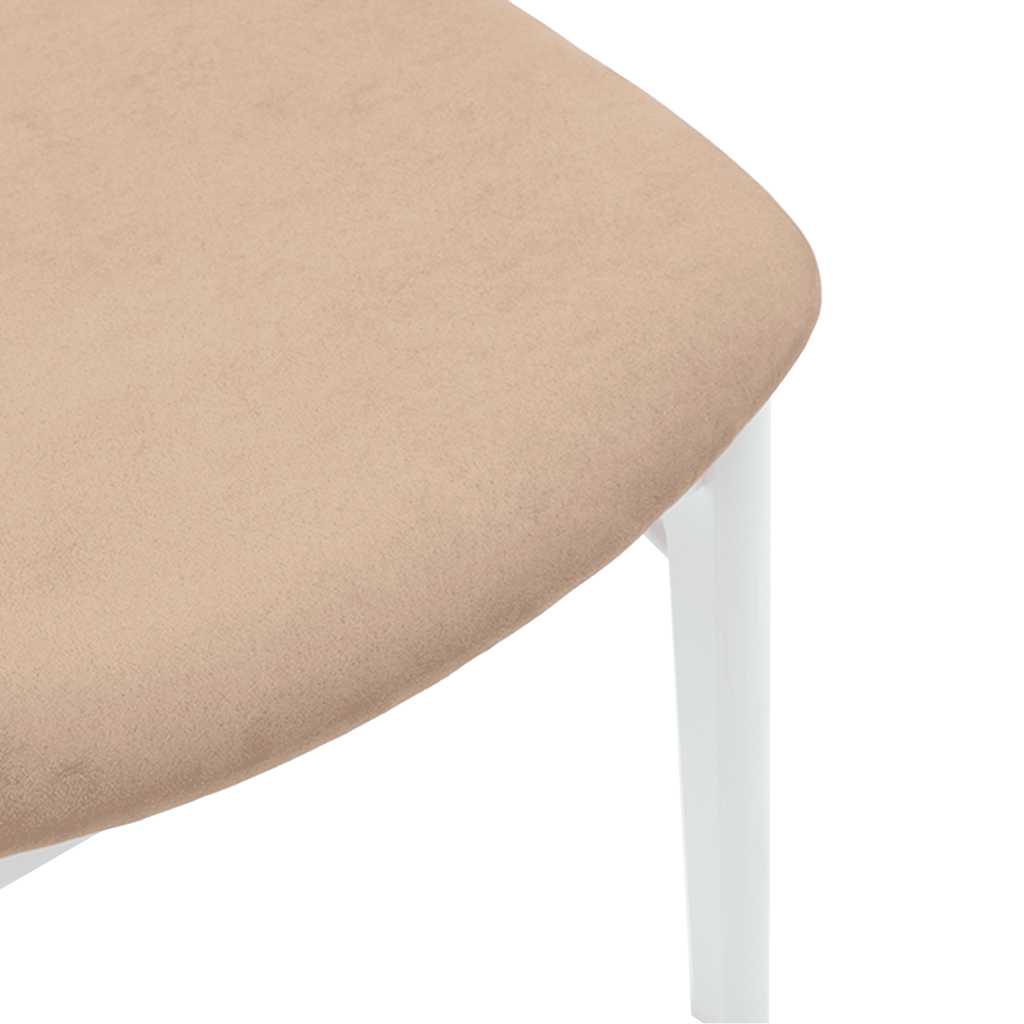 Cadeiras de jantar com almofadões 2 pcs madeira maciça branco