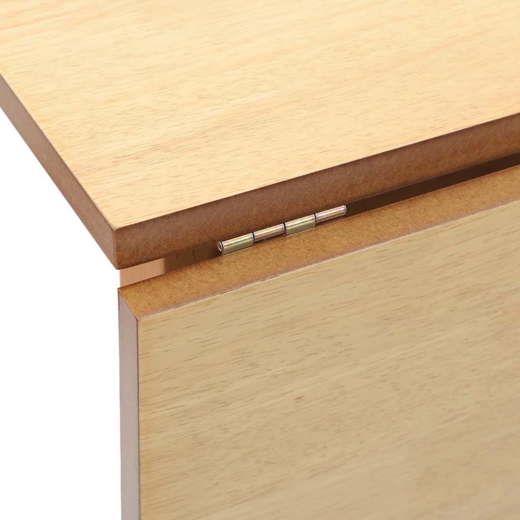 Mesa de jantar madeira seringueira maciça Natural