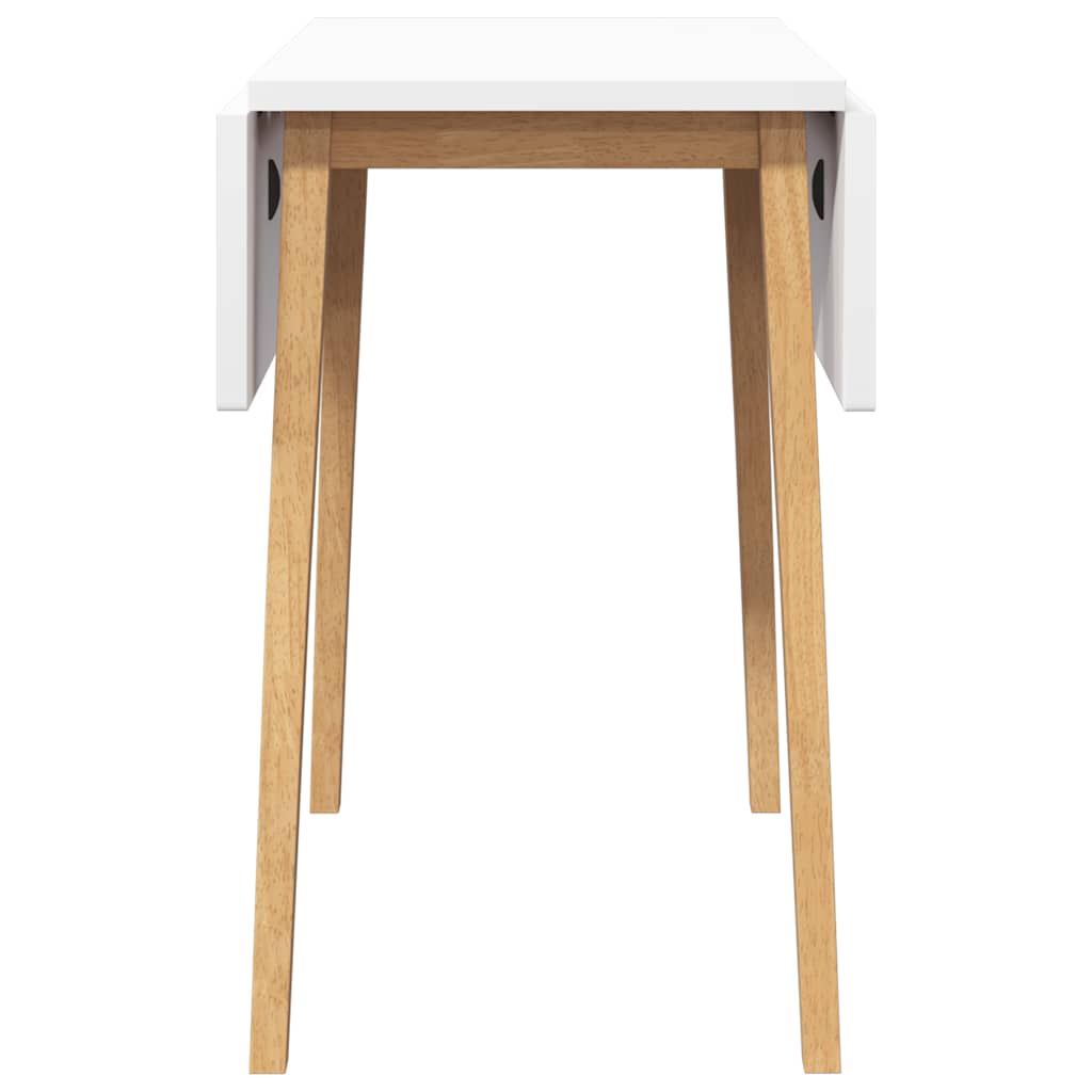 Mesa de jantar madeira seringueira maciça Natural