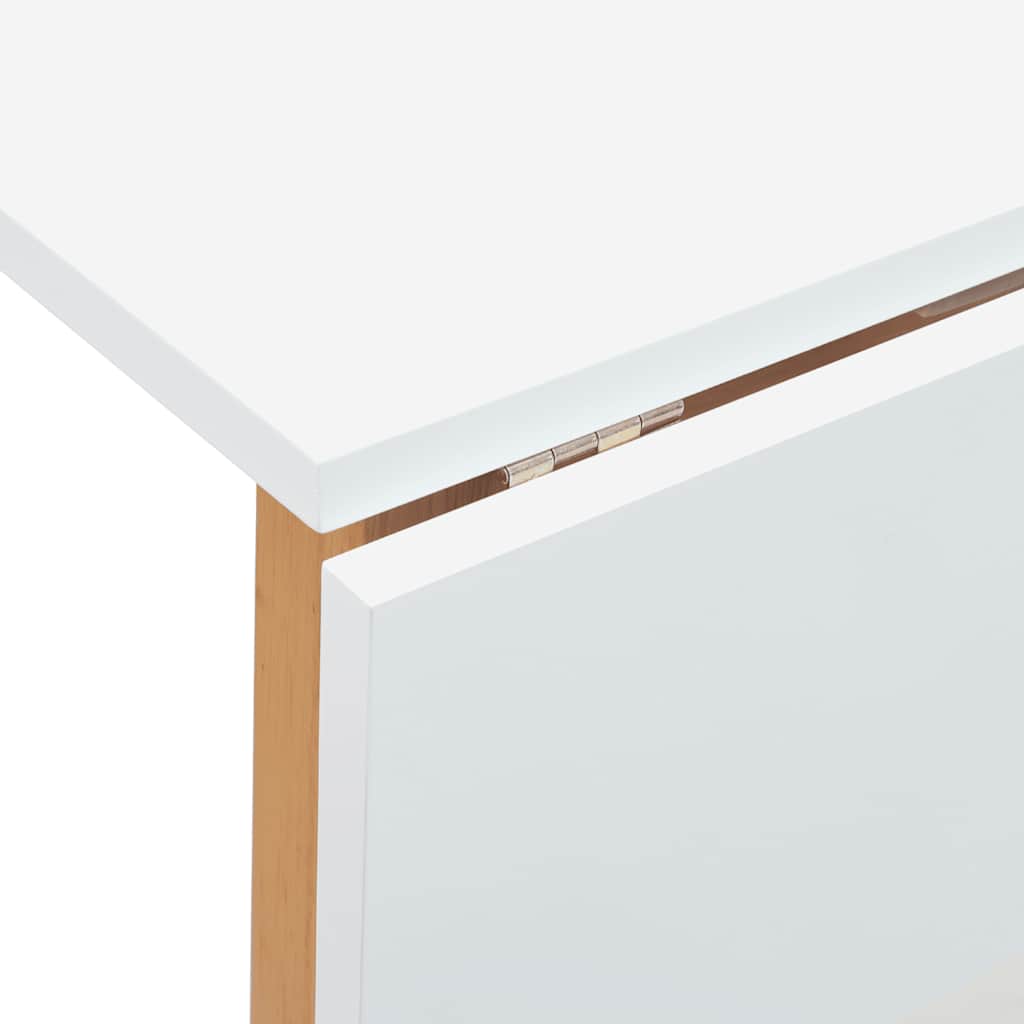 Mesa de jantar madeira seringueira maciça Natural