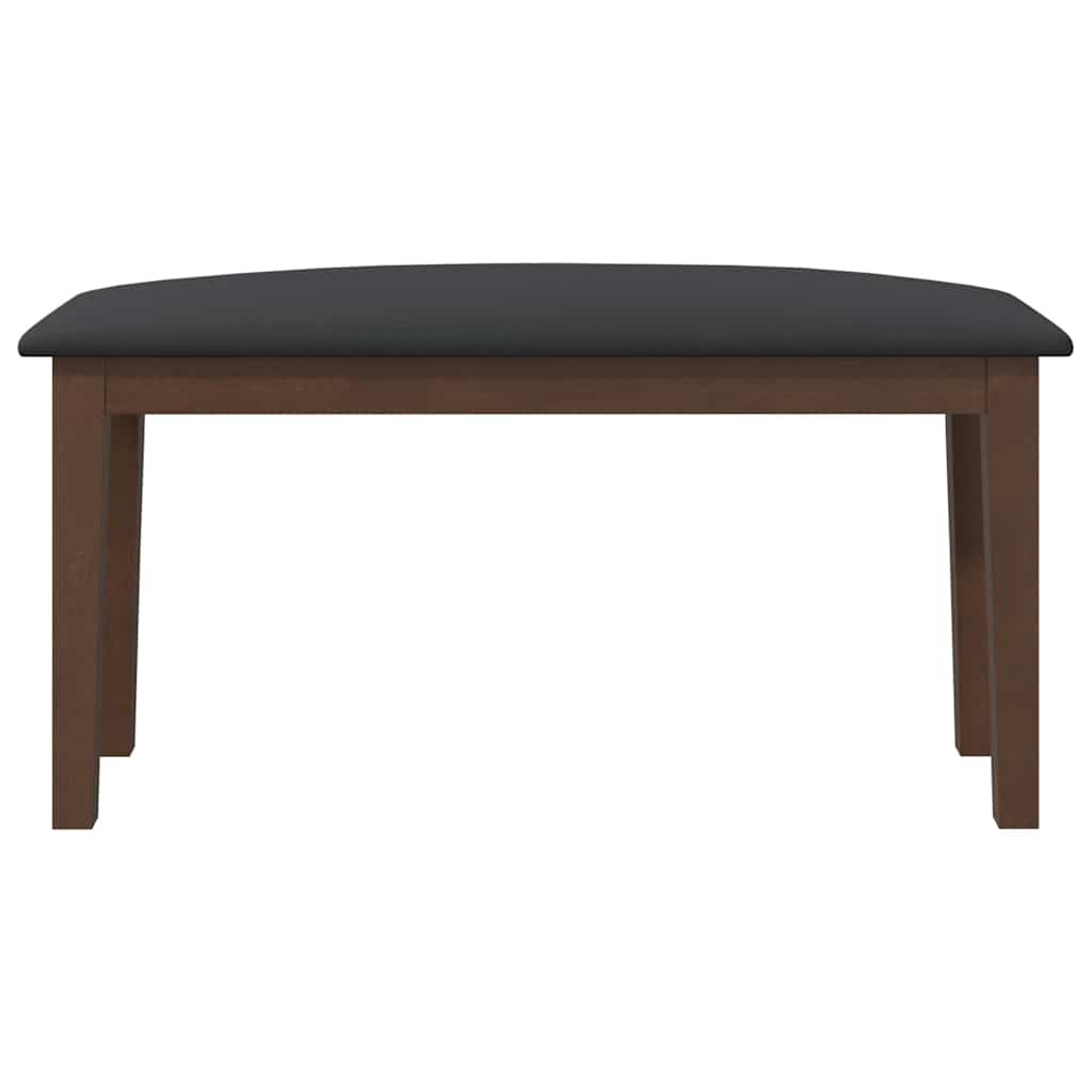 Banco 90 cm madeira seringueira maciça castanho