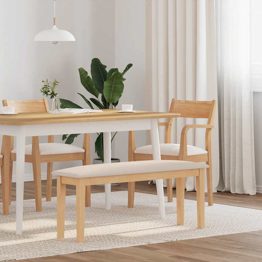 Banco 110 cm madeira seringueira maciça