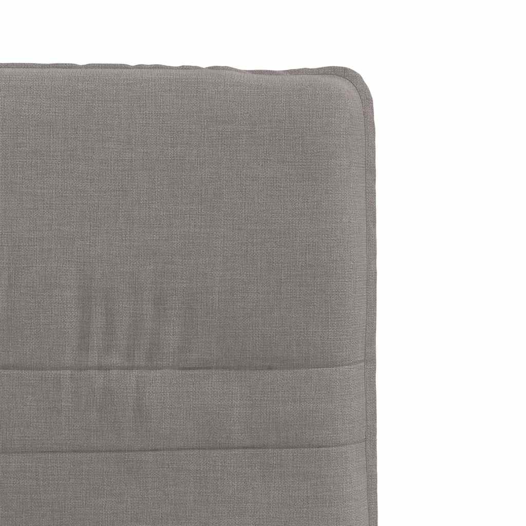 Cadeiras de jantar 6 pcs tecido cinzento-acastanhado