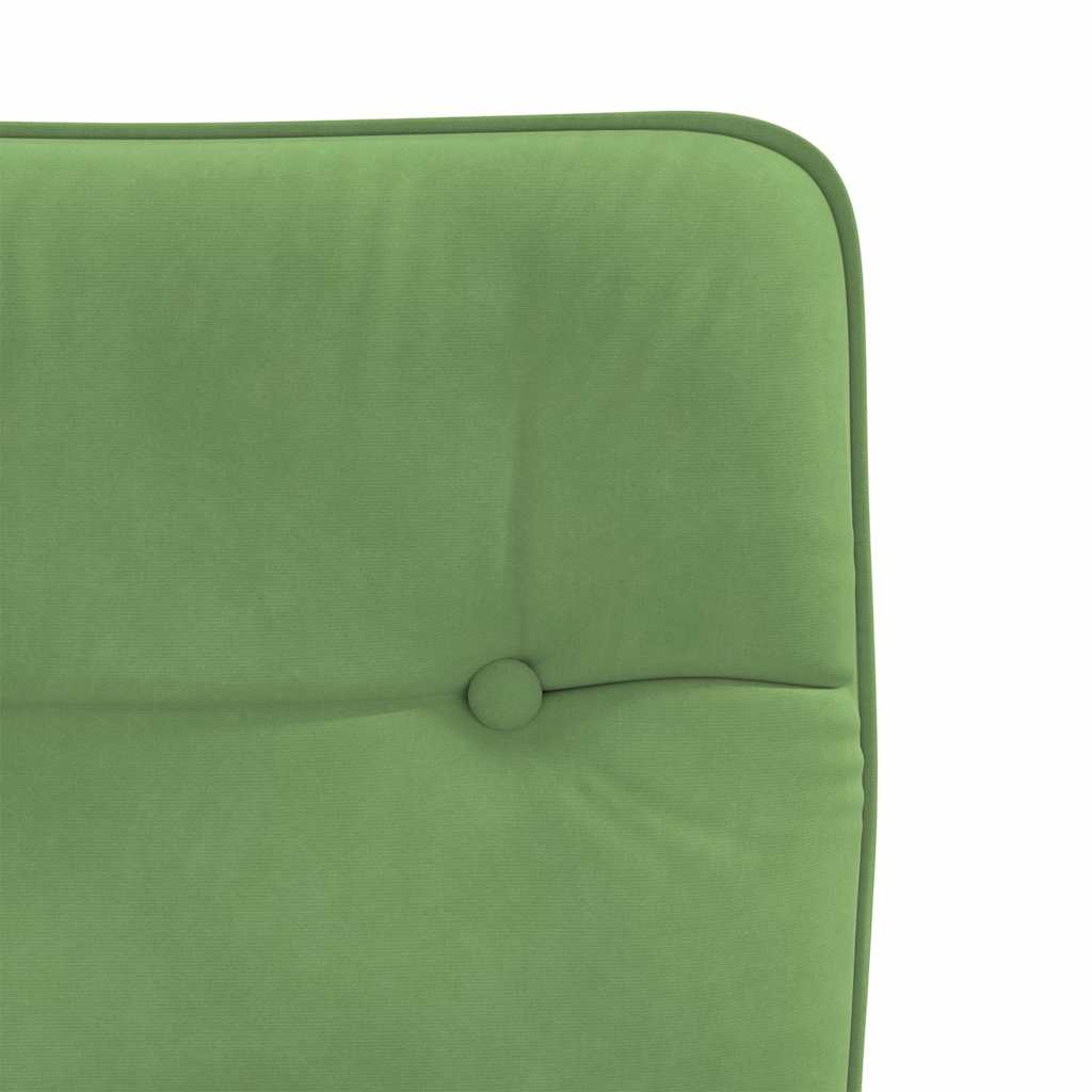 Cadeiras de jantar 6 pcs veludo verde-claro