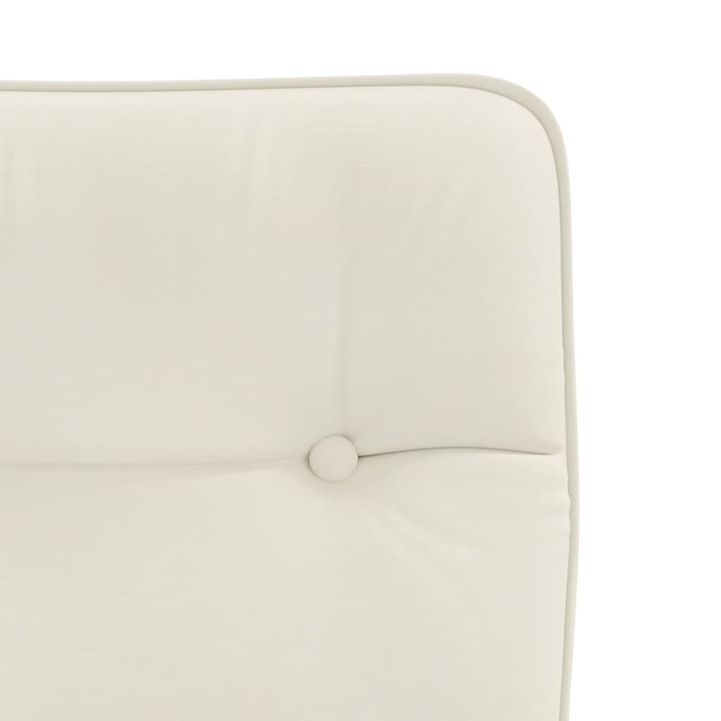 Cadeiras de jantar 6 pcs veludo cor creme