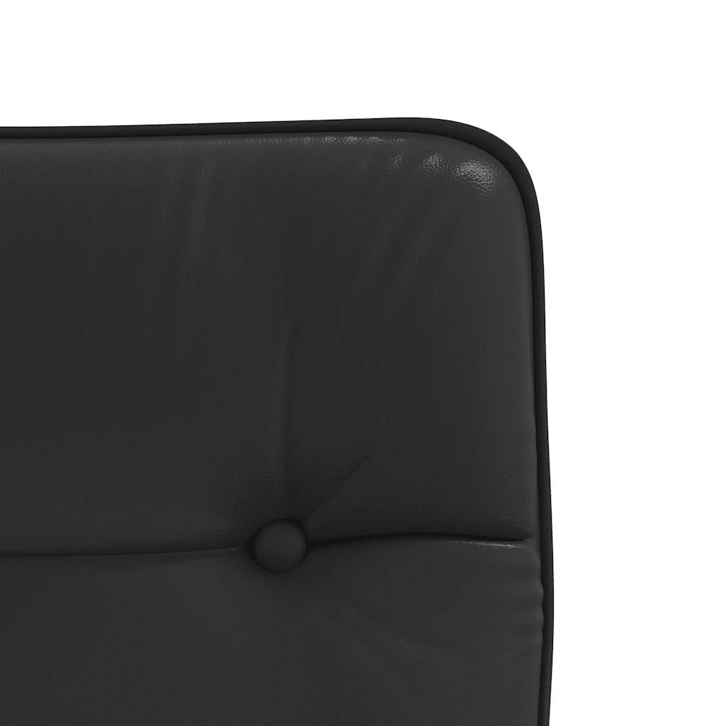 Cadeiras de jantar 4 pcs couro artificial preto