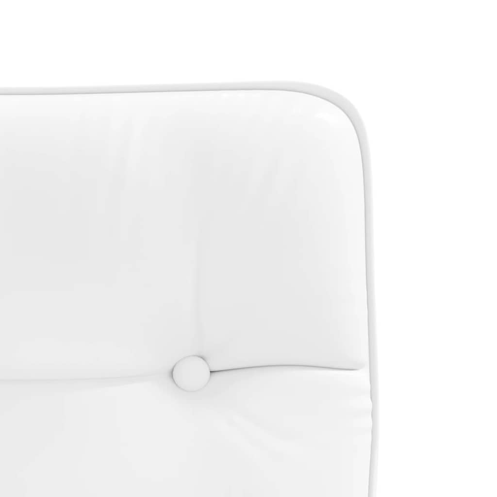Cadeiras de jantar 6 pcs couro artificial branco