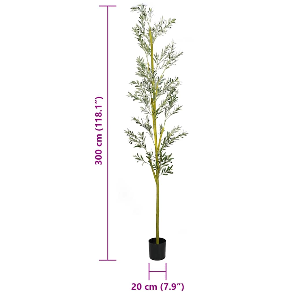 Oliveira artificial 1000 folhas 300 cm verde