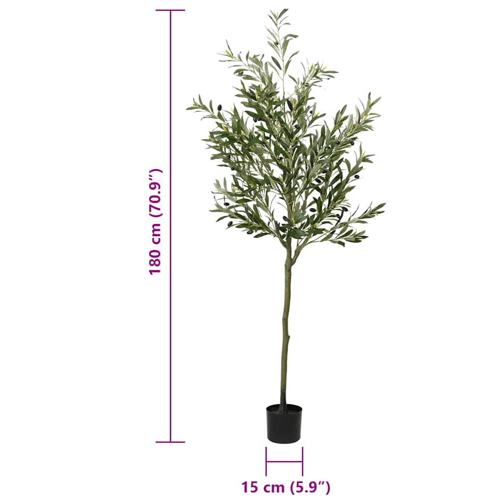 Oliveira artificial 700 folhas 180 cm verde