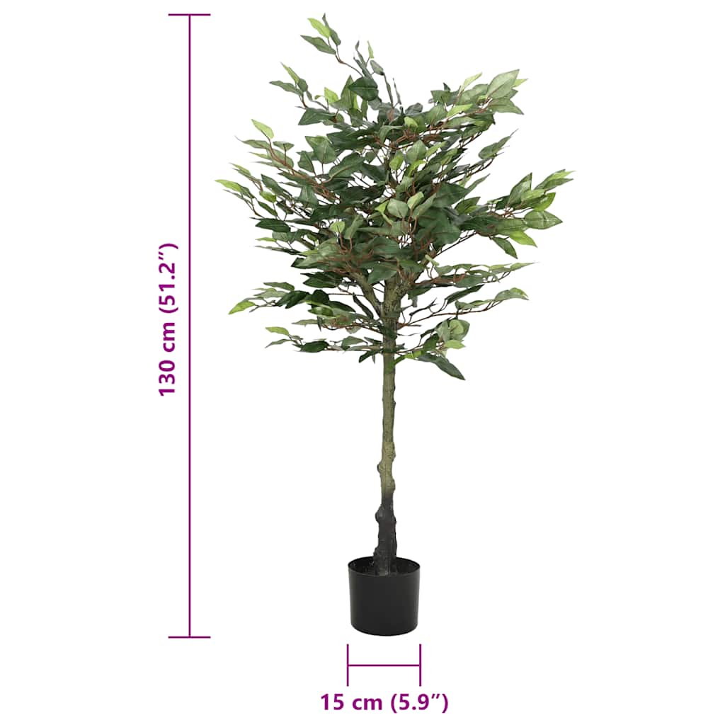 Figueira artificial 480 folhas 130 cm verde