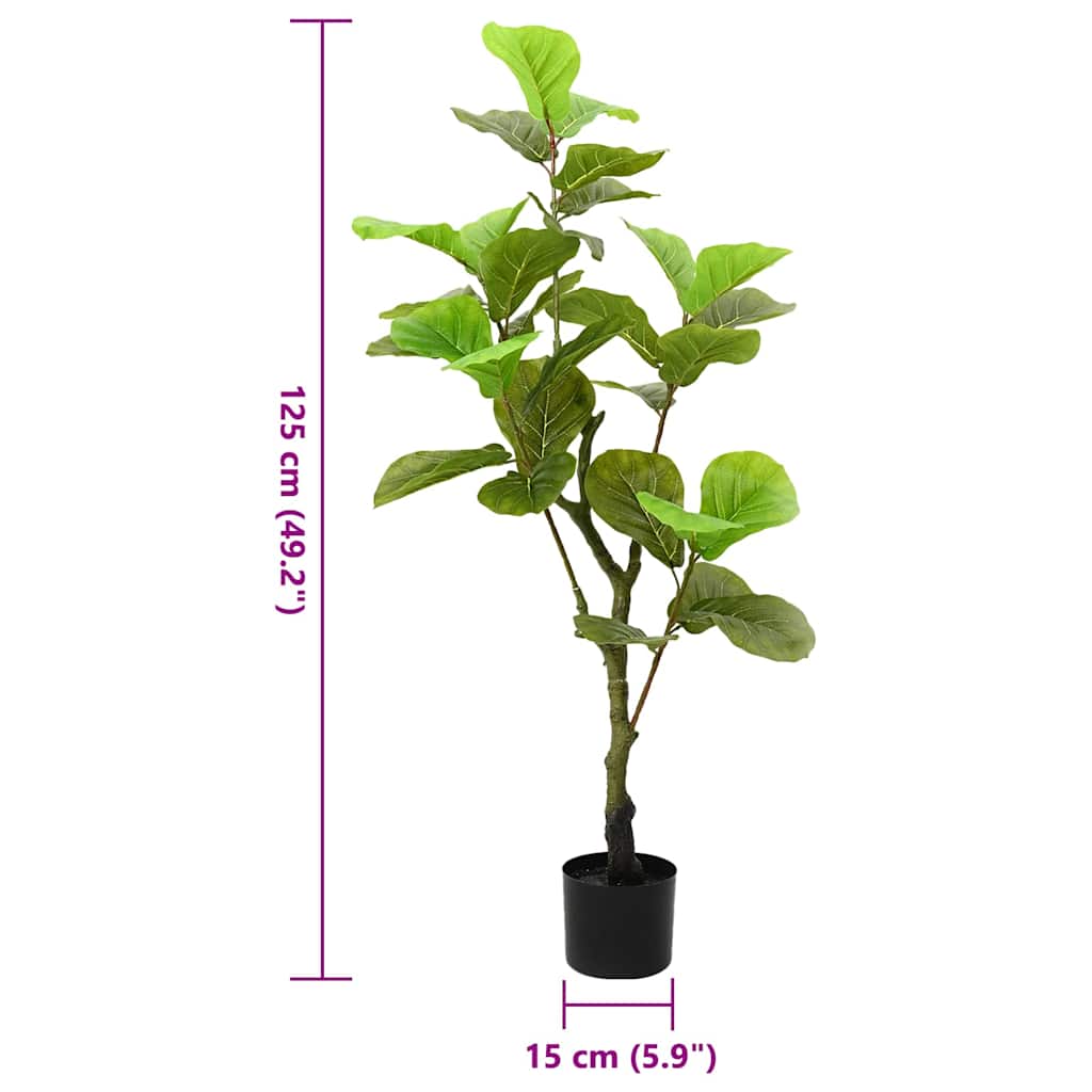 Figueira artificial 30 folhas 125 cm verde