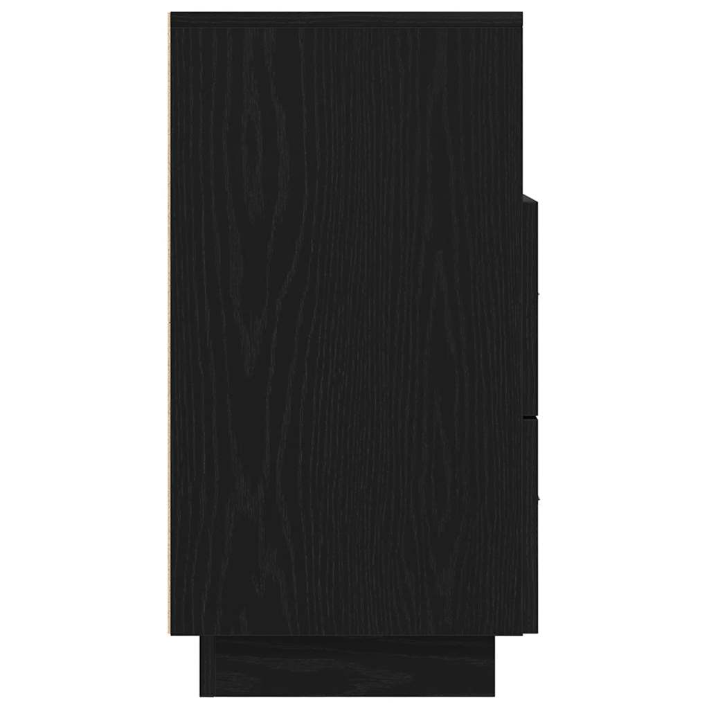 Mesas de cabeceira 2 pcs com 2 gavetas 36x36x68 cm preto