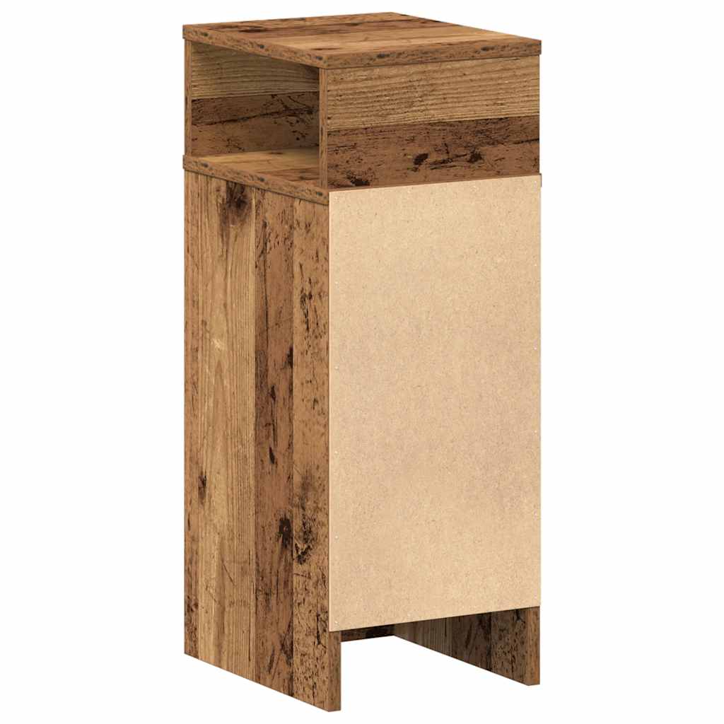 Mesa de cabeceira com gaveta 25x31x66 cm madeira velha