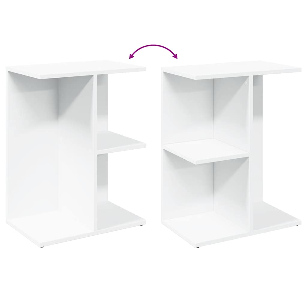 Mesa cabeceira 46,5x29x61cm derivados madeira branco
