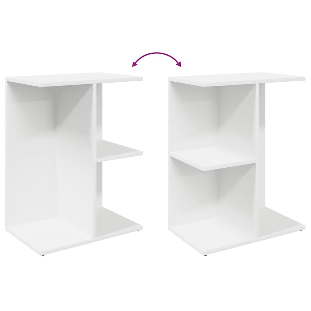 Mesas cabeceira 2 pcs 46,5x29x61 cm derivados de madeira branco
