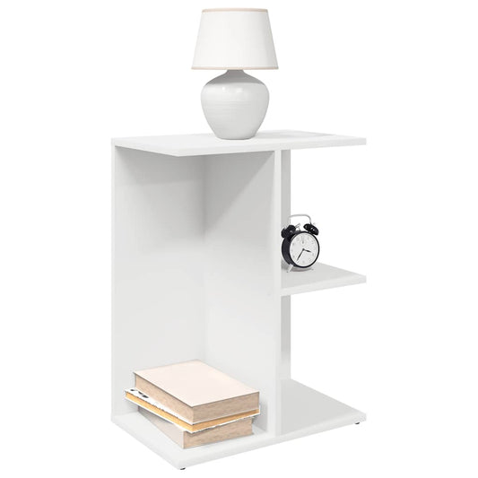 Mesas cabeceira 2 pcs 46,5x29x61 cm derivados de madeira branco