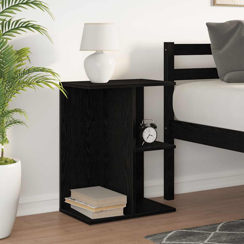 Mesa cabeceira 46,5x29x61cm derivados madeira preto