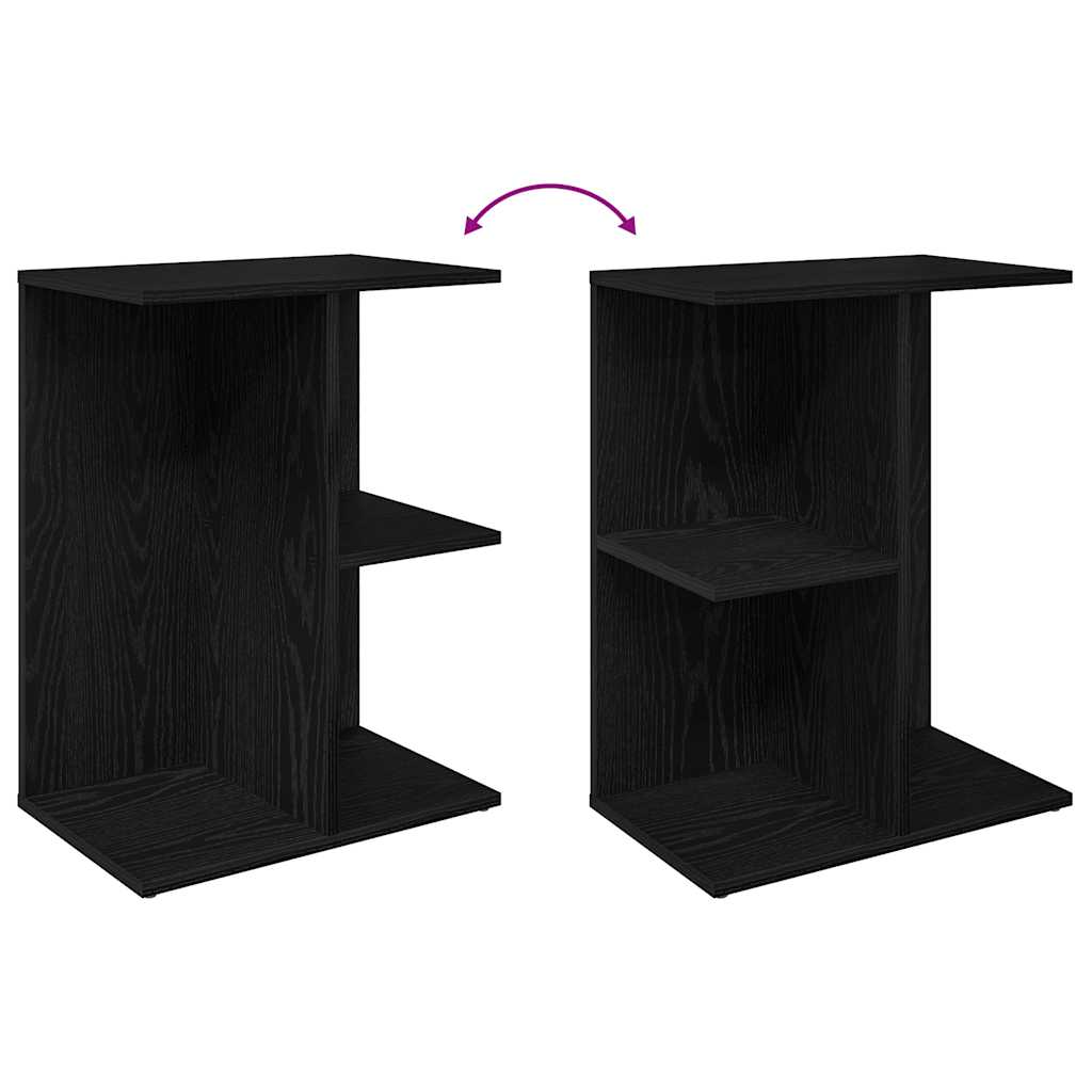 Mesa cabeceira 46,5x29x61cm derivados madeira preto