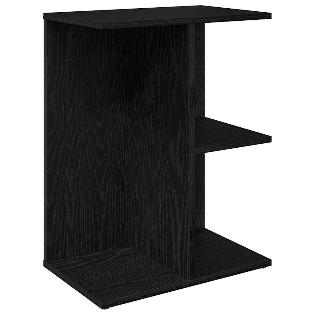 Mesas cabeceira 2pcs 46,5x29x61cm deriv. madeira carvalho preto