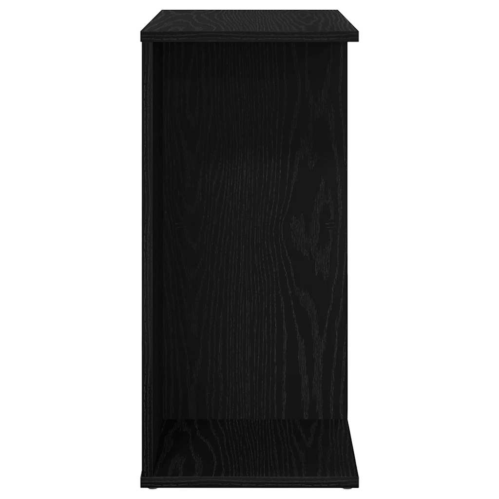 Mesas cabeceira 2pcs 46,5x29x61cm deriv. madeira carvalho preto