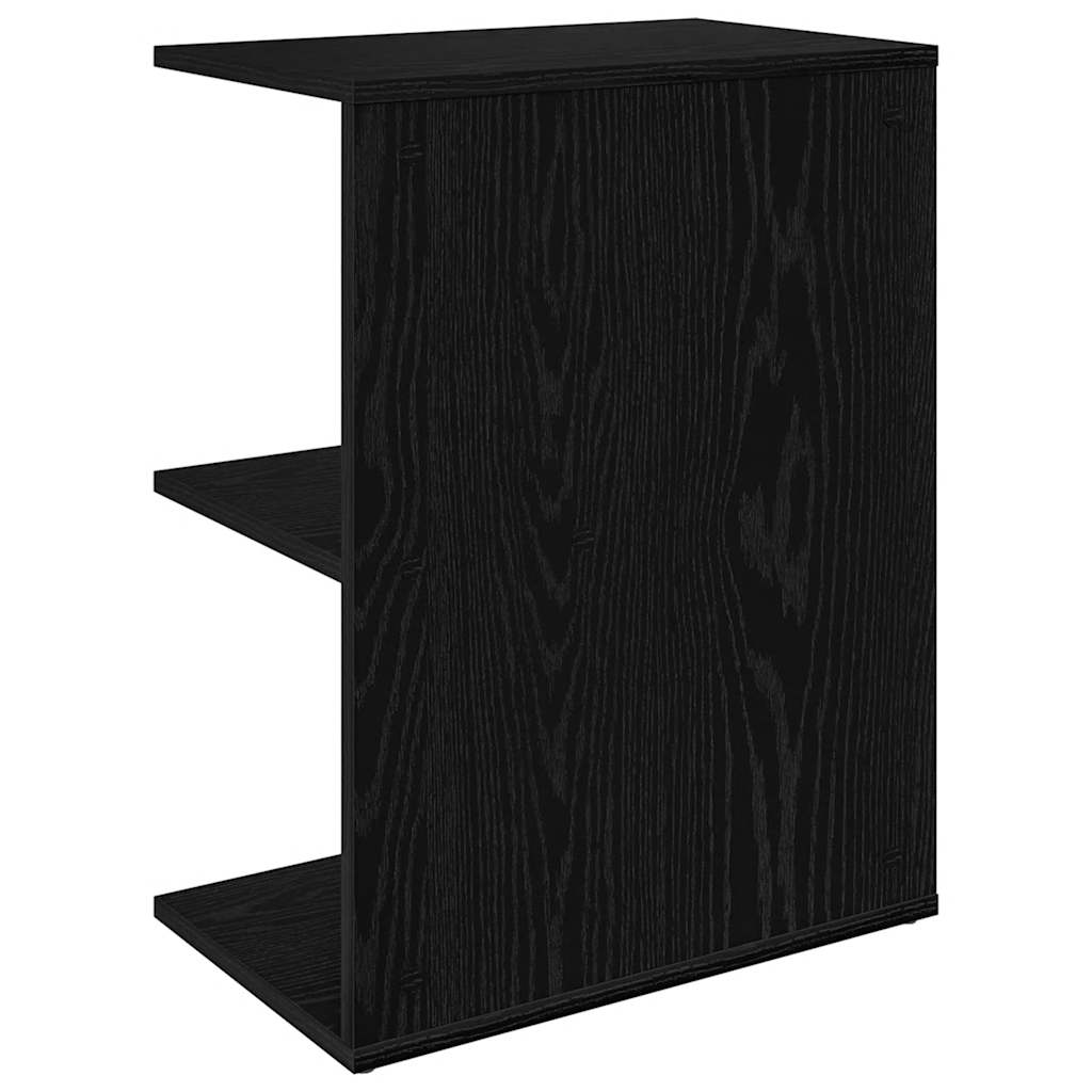 Mesas cabeceira 2pcs 46,5x29x61cm deriv. madeira carvalho preto
