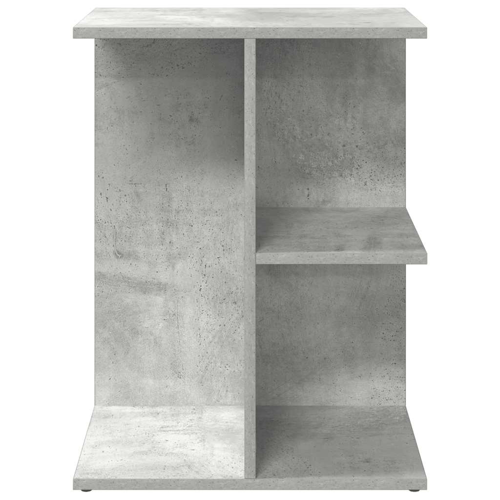 Mesa cabeceira 46,5x29x61 cm derivados madeira cinzento-cimento