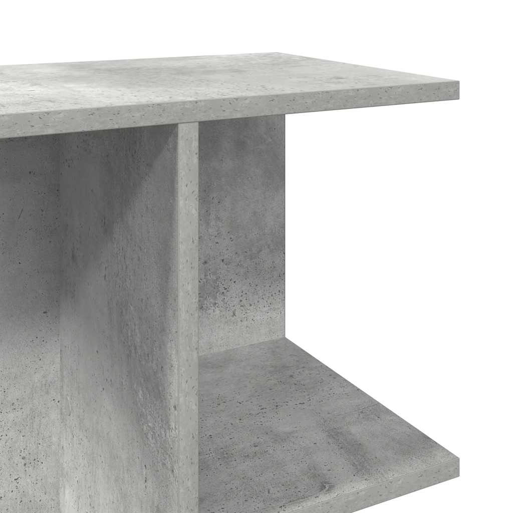 Mesa cabeceira 46,5x29x61 cm derivados madeira cinzento-cimento