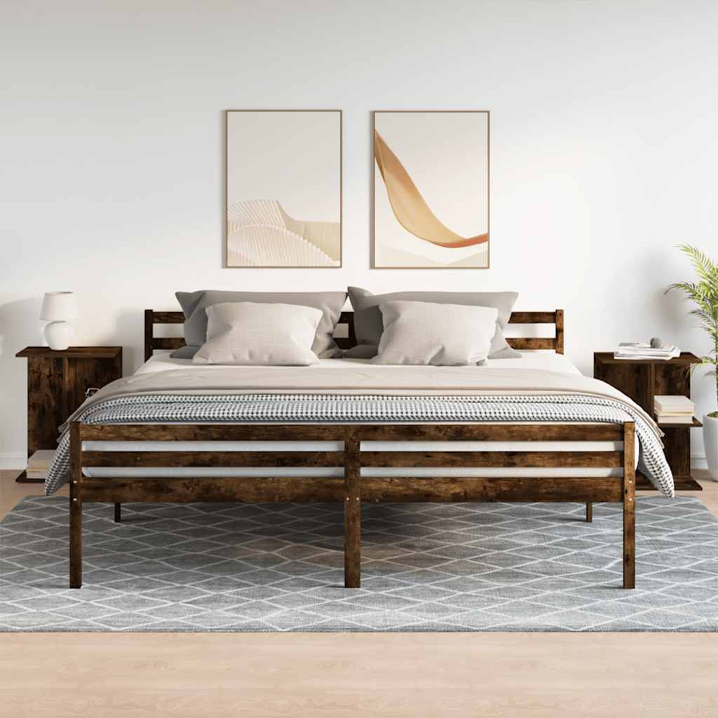 Mesas cabeceira 2pcs 46,5x29x61cm deriv.madeira carvalho fumado