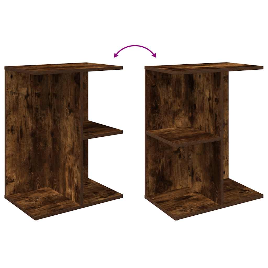 Mesas cabeceira 2pcs 46,5x29x61cm deriv.madeira carvalho fumado