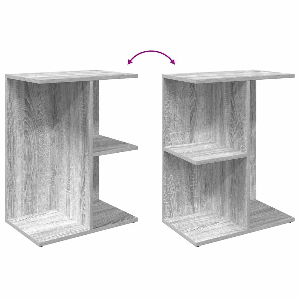 Mesas cabeceira 2pcs 46,5x29x61 cm deriv. madeira cinza sonoma