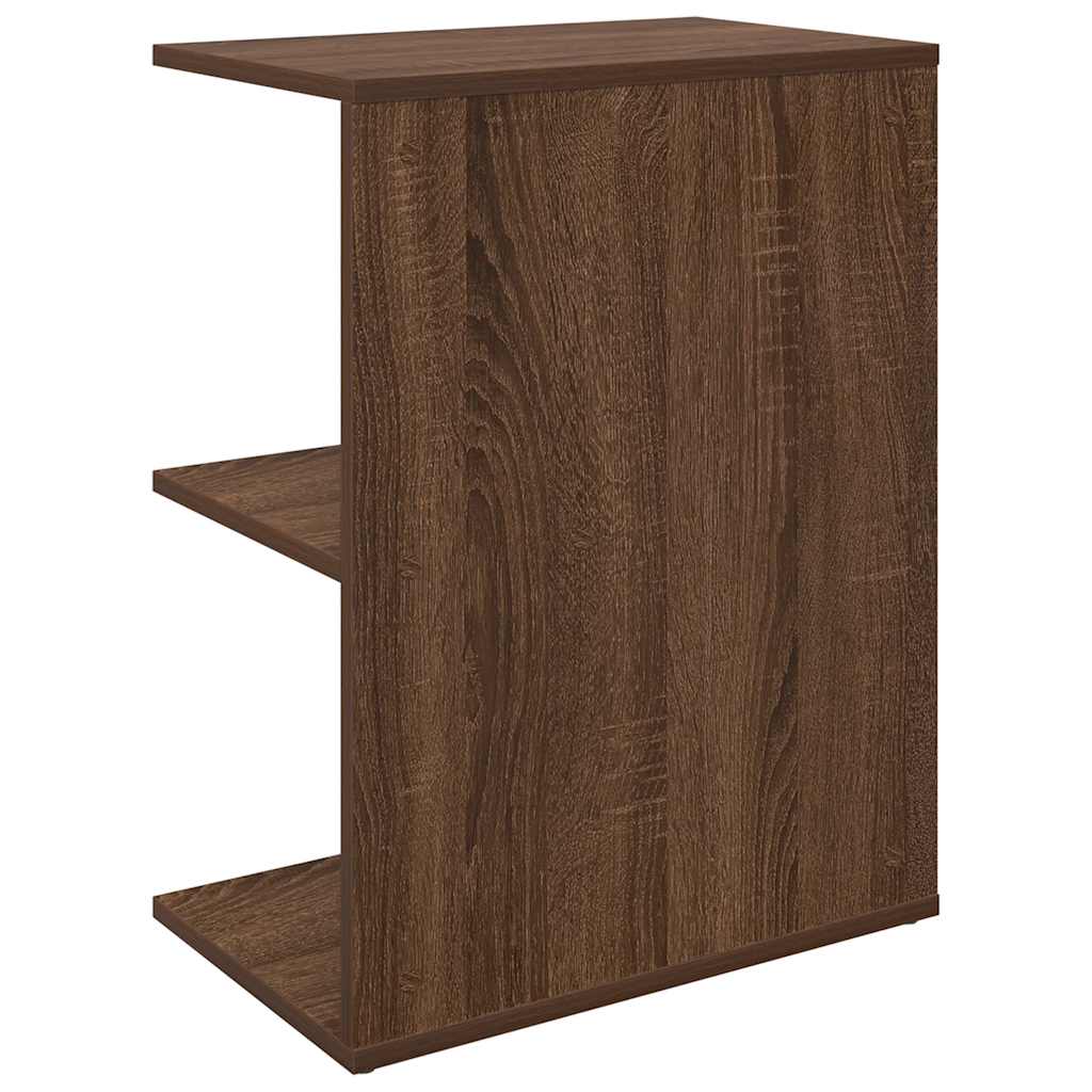 Mesa cabeceira 46,5x29x61cm derivados madeira carvalho castanho