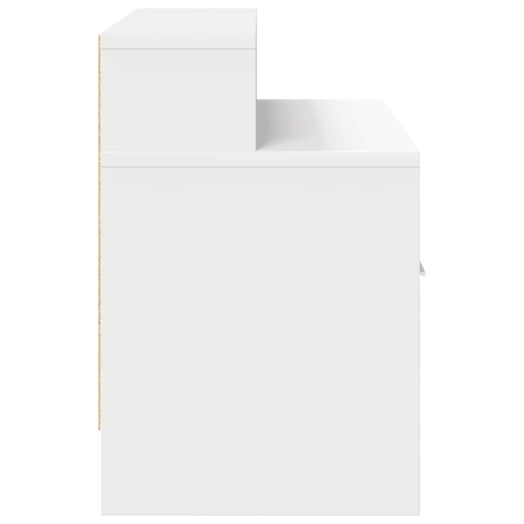 Mesa de cabeceira com gaveta 51x31x47 cm branco