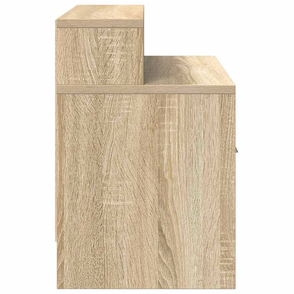 Mesa de cabeceira com gaveta 51x31x47 cm carvalho sonoma