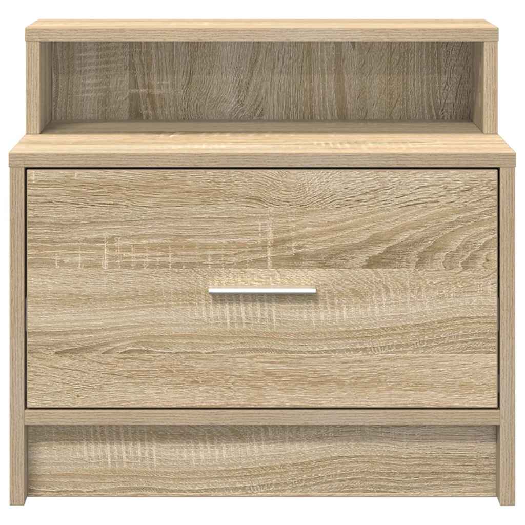 Mesas de cabeceira com gaveta 2 pcs 51x31x47 cm carvalho sonoma