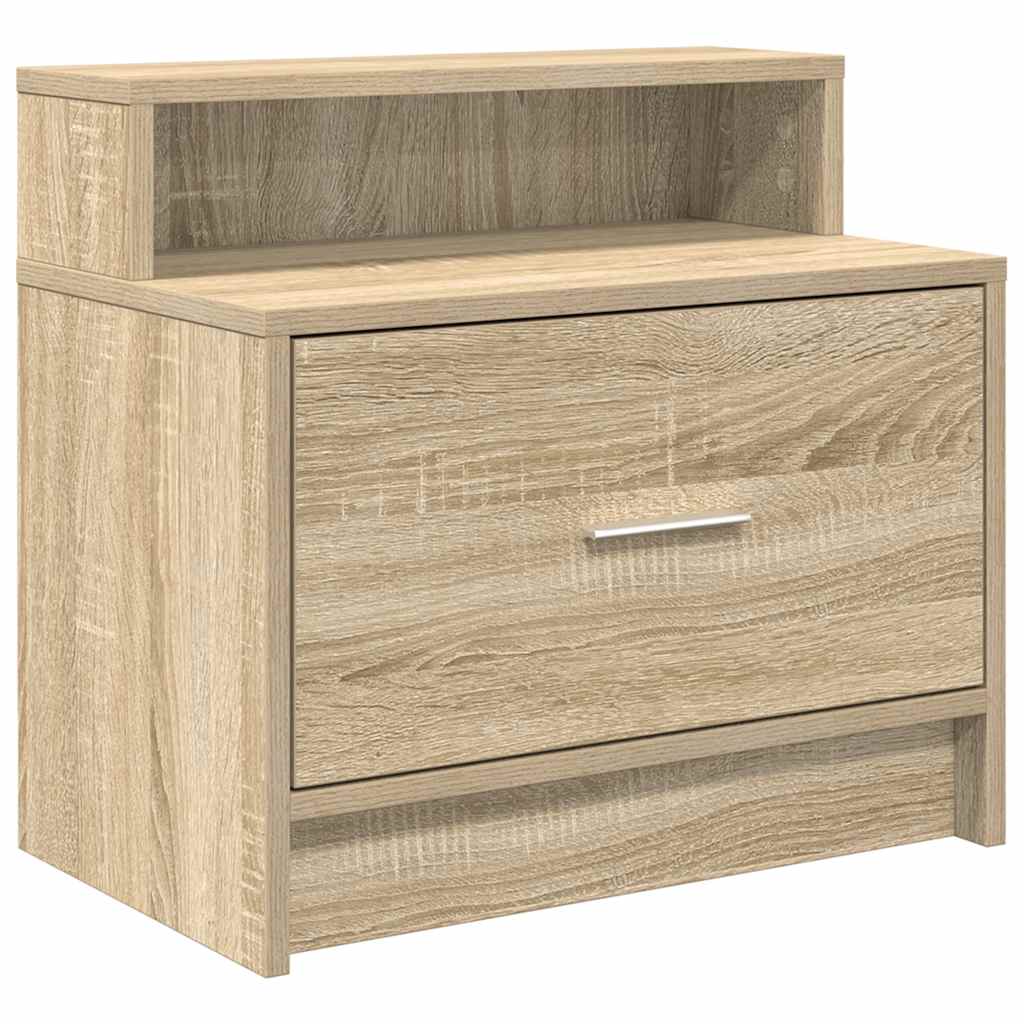 Mesas de cabeceira com gaveta 2 pcs 51x31x47 cm carvalho sonoma