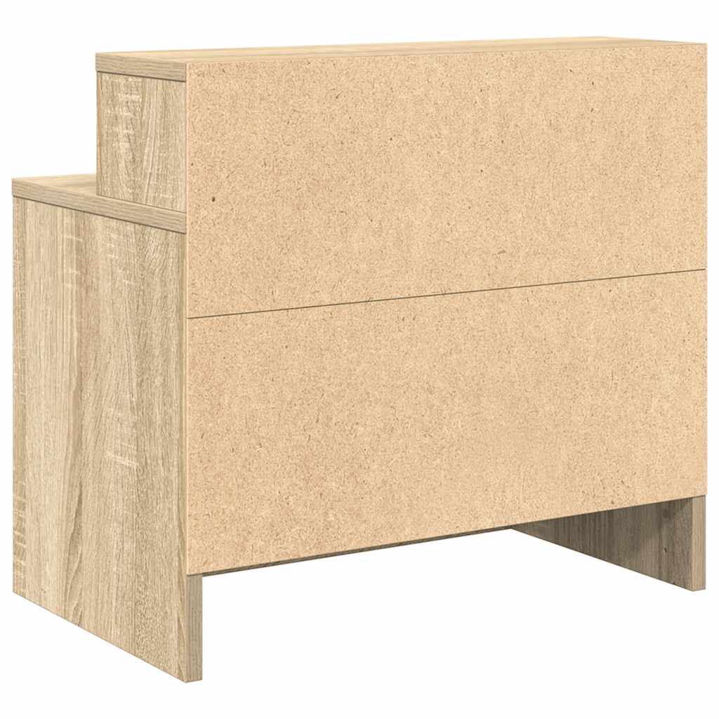 Mesas de cabeceira com gaveta 2 pcs 51x31x47 cm carvalho sonoma