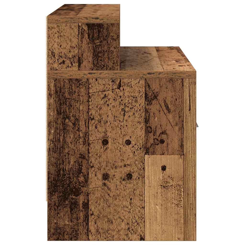Mesa de cabeceira com gaveta 51x31x47 cm madeira velha