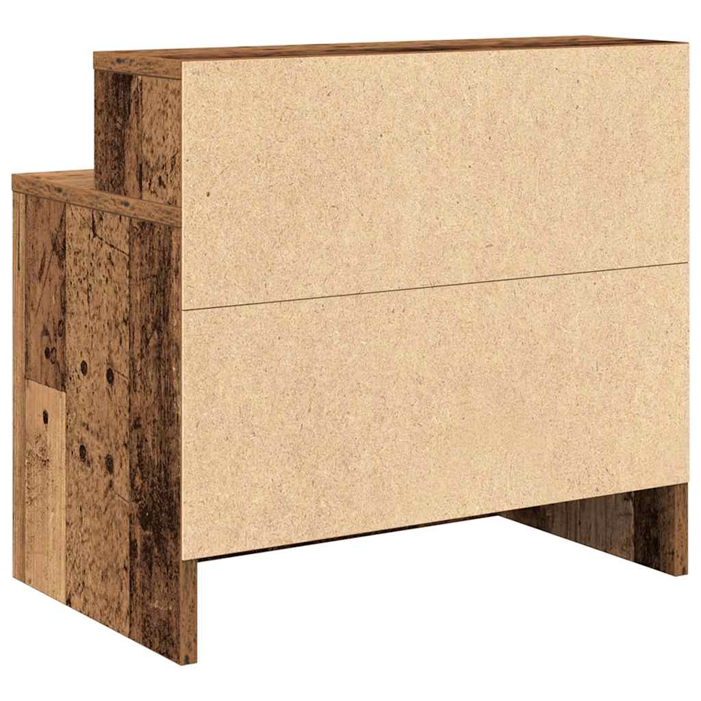 Mesa de cabeceira com gaveta 51x31x47 cm madeira velha