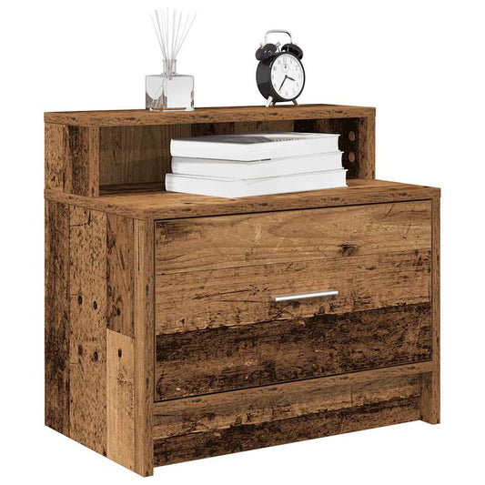 Mesa de cabeceira com gaveta 51x31x47 cm madeira velha