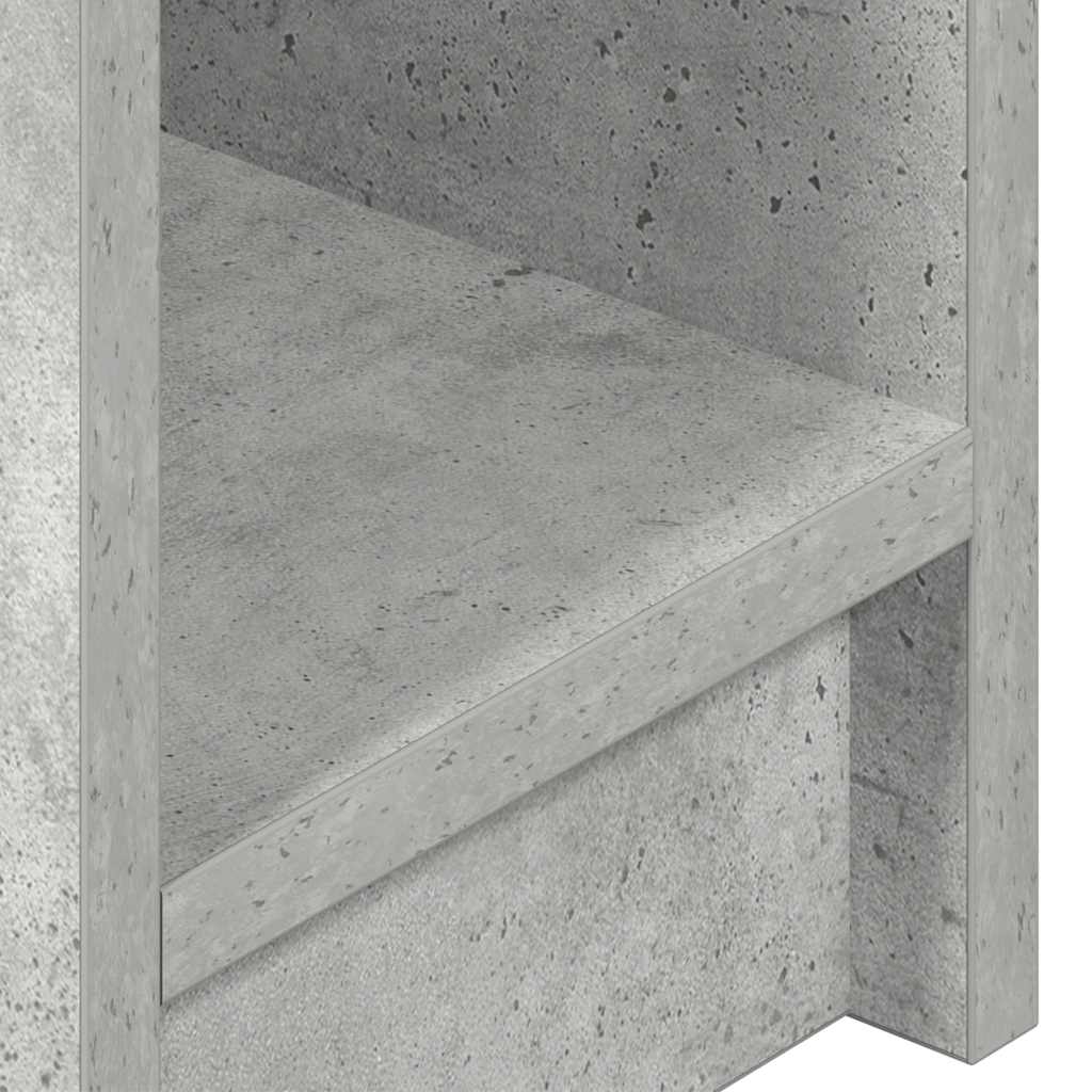 Mesa de cabeceira com gaveta 20x36x60 cm cinzento cimento
