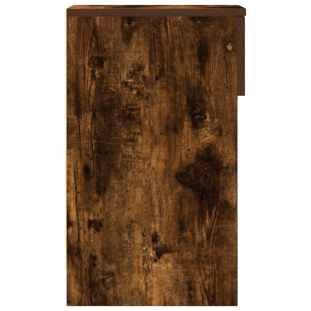 Mesas de cabeceira com gaveta 2 pcs 20x36x60 cm carvalho fumado