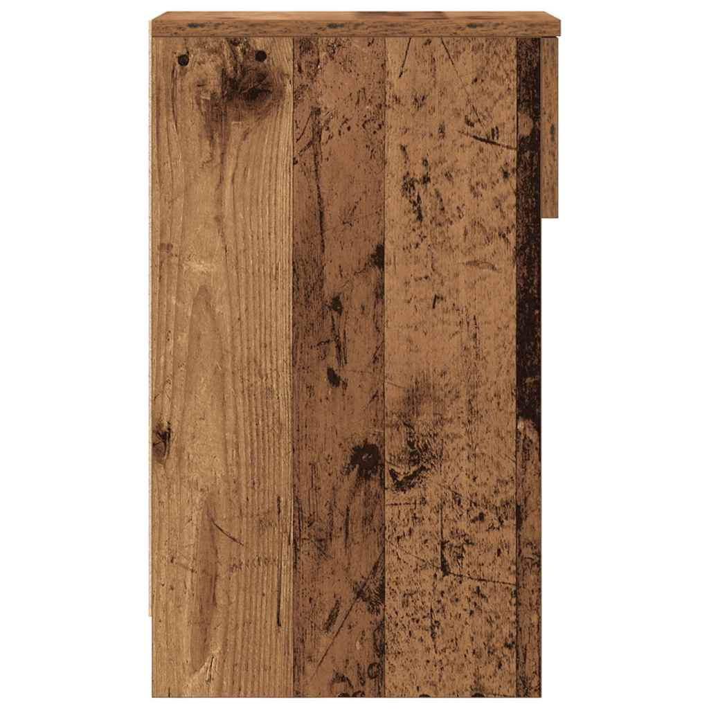 Mesa de cabeceira com gaveta 20x36x60 cm madeira velha