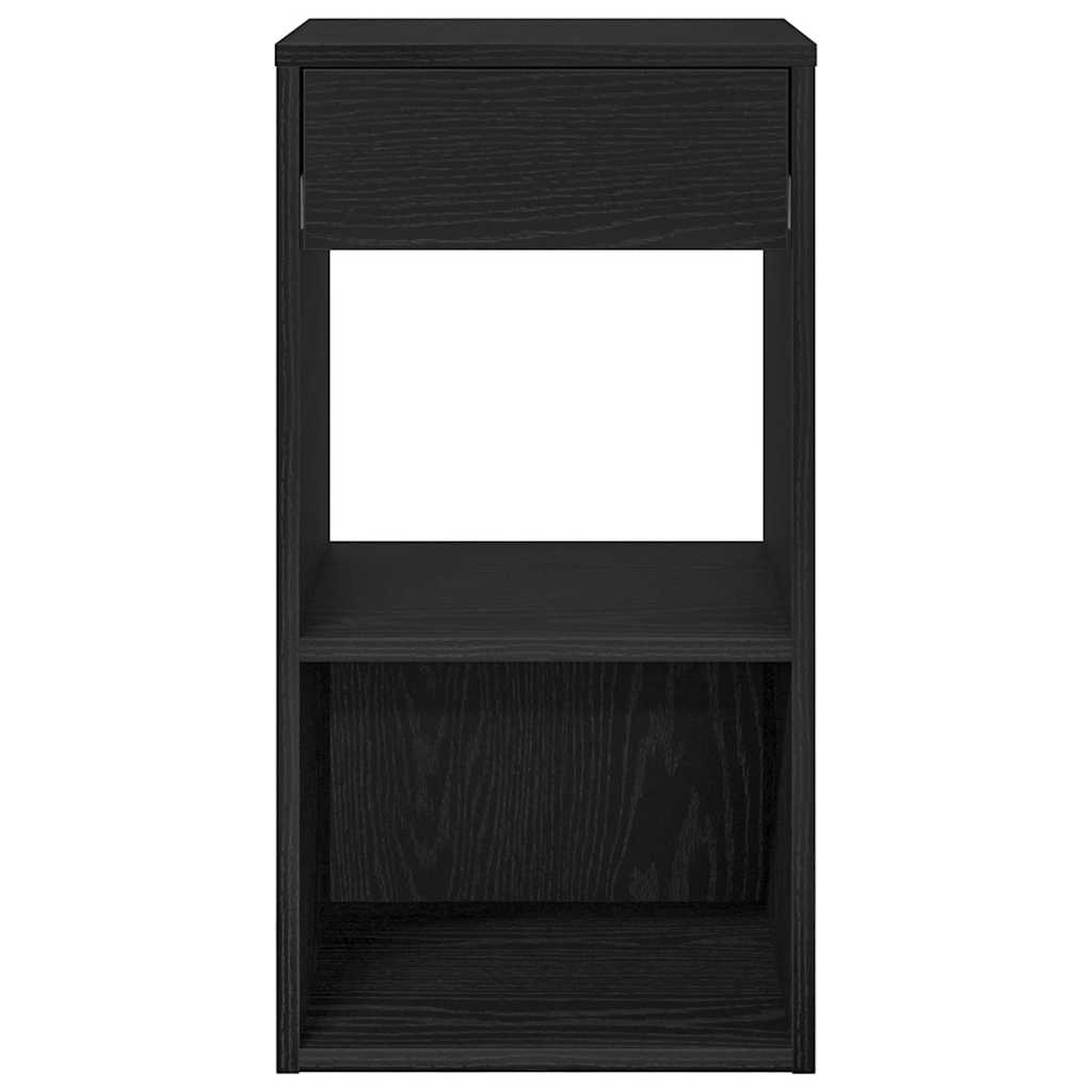 Mesa de cabeceira com gaveta 35x34x66,5 cm carvalho castanho