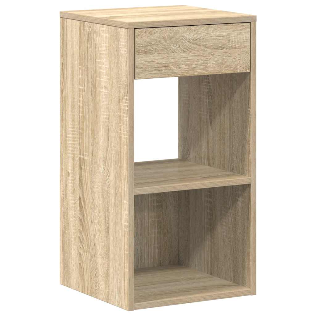 Mesas de cabeceira com gaveta 2pcs 35x34x66,5cm carvalho sonoma
