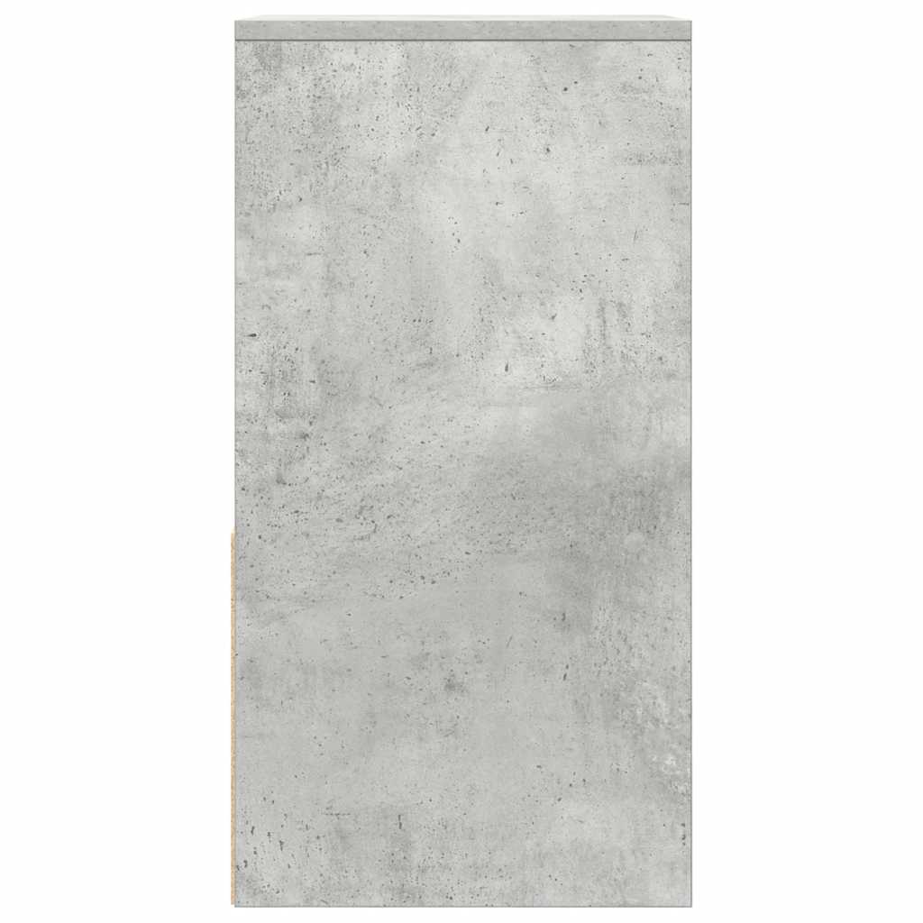 Mesas de cabeceira c/ gaveta 2pcs 35x34x66,5cm cinzento cimento