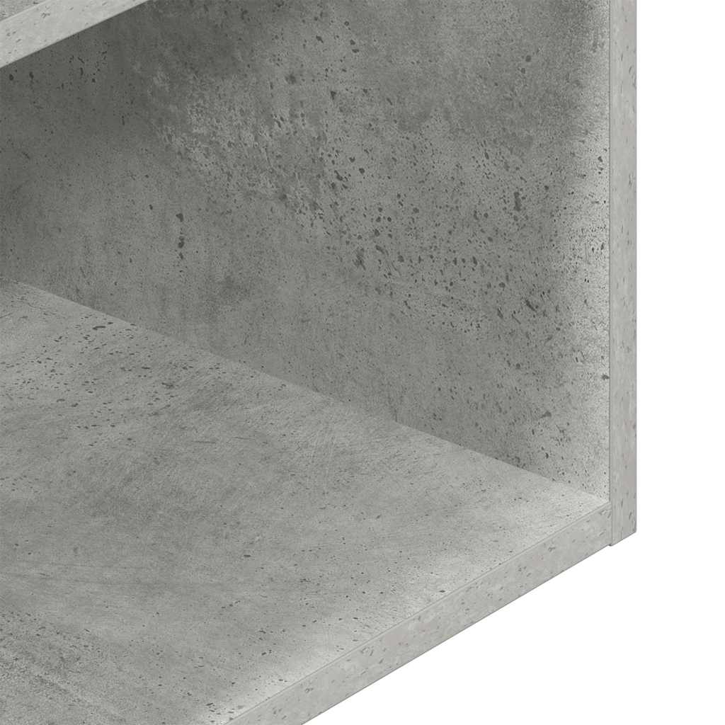 Mesas de cabeceira c/ gaveta 2pcs 35x34x66,5cm cinzento cimento