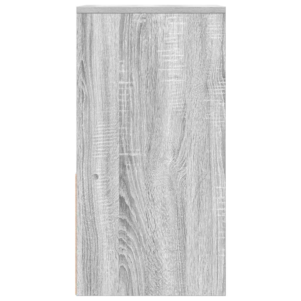 Mesas de cabeceira com gaveta 2pcs 35x34x66,5cm cinzento sonoma